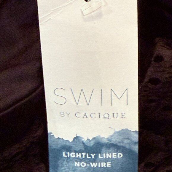 Size 18 Lane Bryant Swim Black Bathing Suit (One-Piece) with Skirt - NWT - Picture 3 of 6